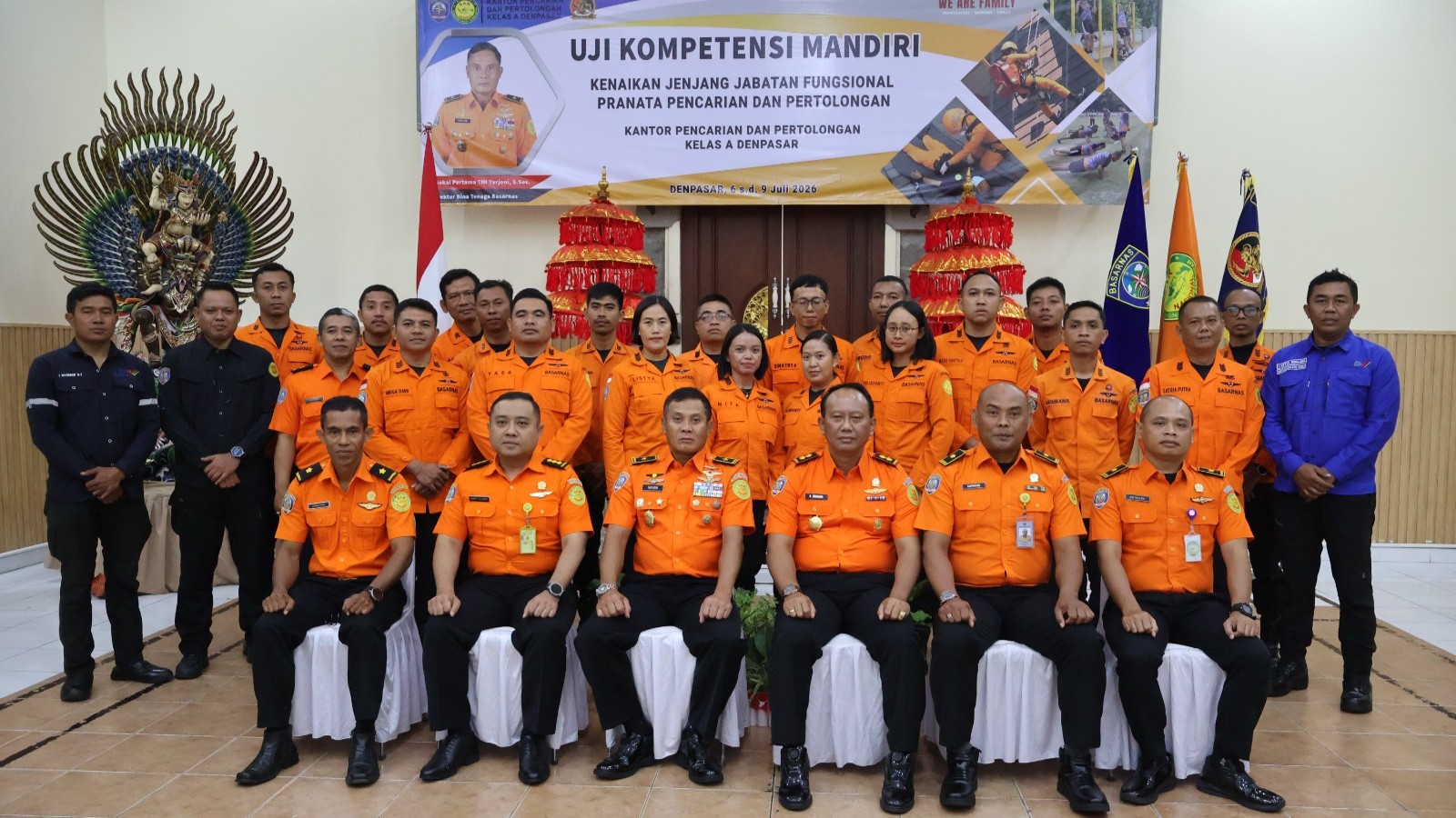 PEMBUKAAN UJI KOMPETENSI JABATAN FUNGSIONAL PRANATA PENCARIAN DAN PERTOLONGAN DI KANTOR PENCARIAN DAN PERTOLONGAN DENPASAR