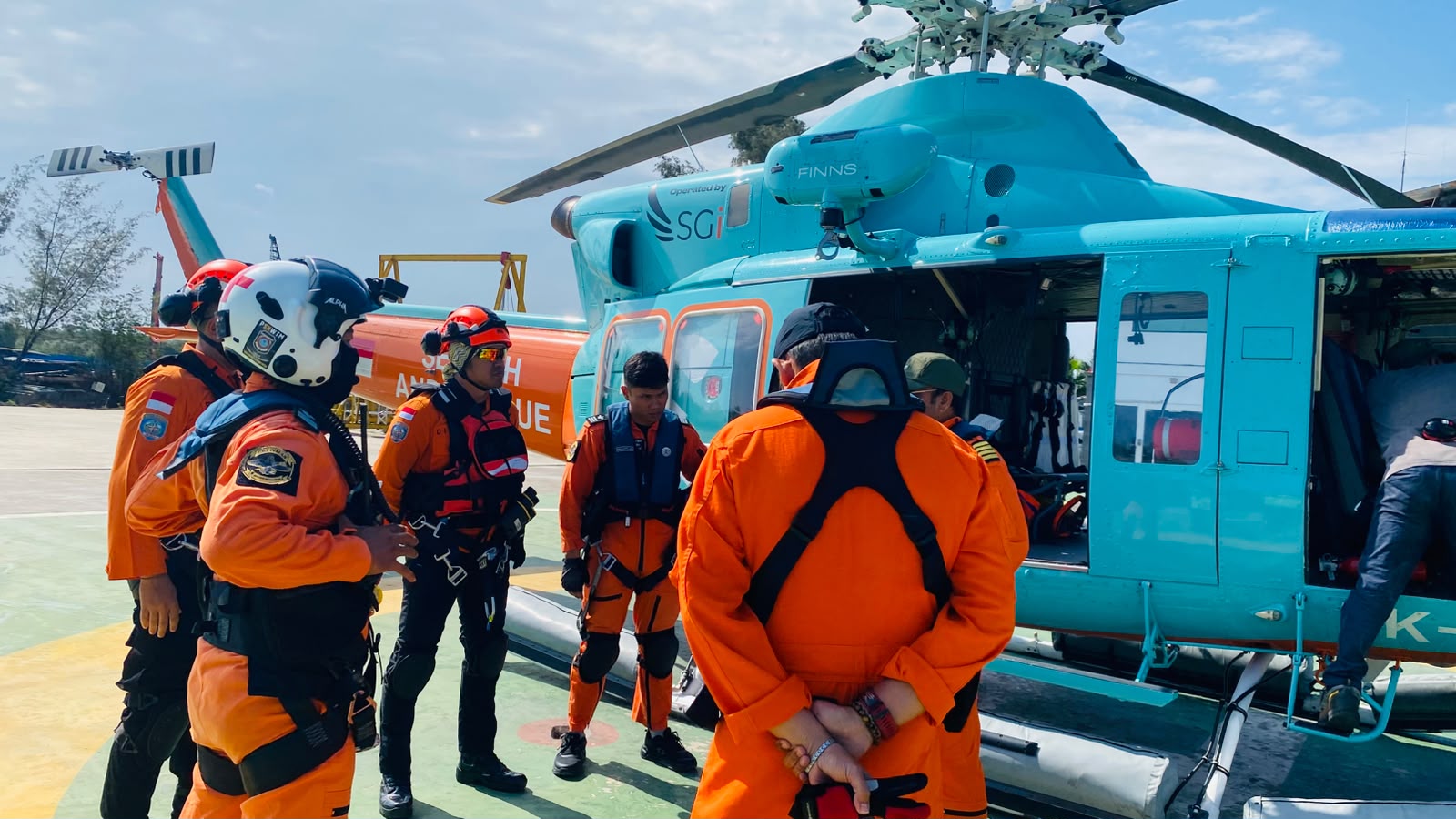 HARI KE TIGA PENCARIAN KORBAN HILANG DI PERAIRAN MANTA POINT