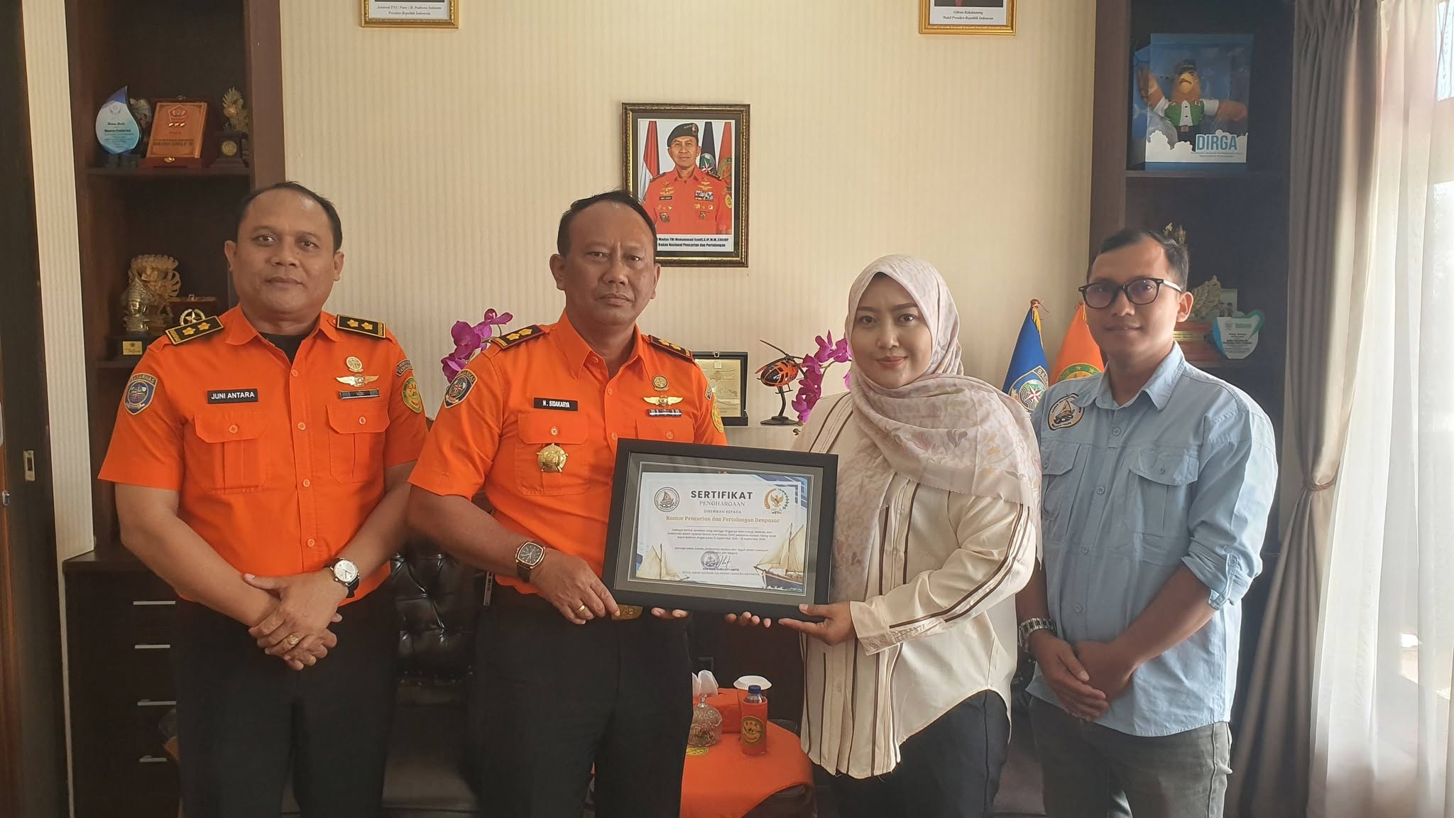 TIGA AWAK KAPAL BALIMAN ANGLER DITEMUKAN SELAMAT, ASOSIASI GALANGAN SAMUDRA INDONESIA APRESIASI KANTOR SAR DENPASAR